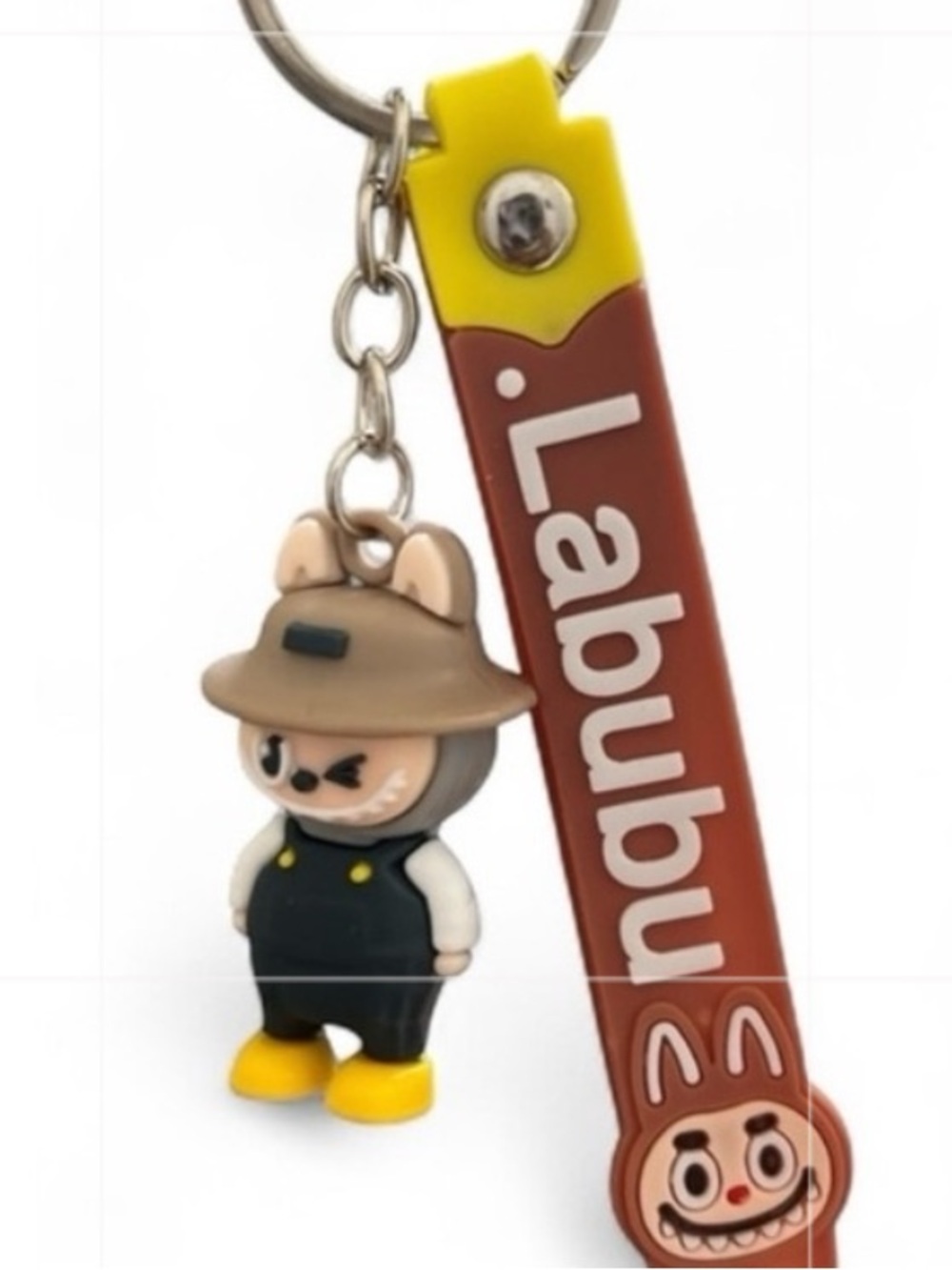 Brown Character Keychain for Kids - Cute Strap Charm NWT NEW